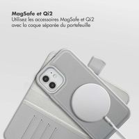 Selencia Étui portefeuille amovible Olyn avec MagSafe Apple iPhone 12 (Pro) - Gris
