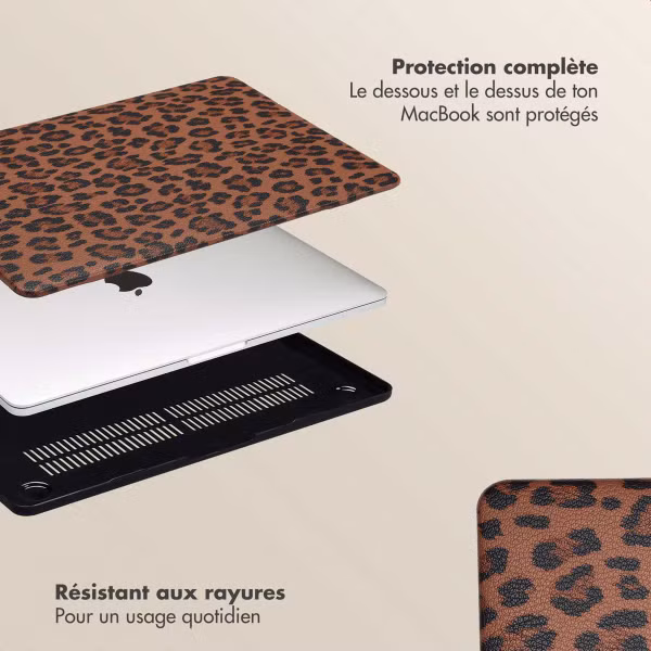 Selencia Coque Laptop Sabi Apple MacBook Pro 13 pouces (2020 / 2022)  - Mocha Brown