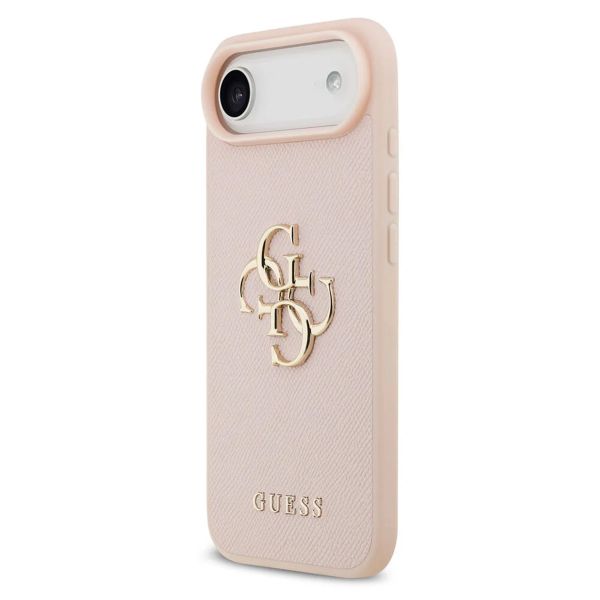 Guess Coque Big 4G Logo Grained Apple iPhone Air - Rose