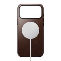 Nomad Coque Modern Horween Leather Apple iPhone 17 Pro Max - Rustic Brown