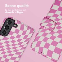 imoshion Étui de télephone portefeuille Design Samsung Galaxy S21 - Retro Pink