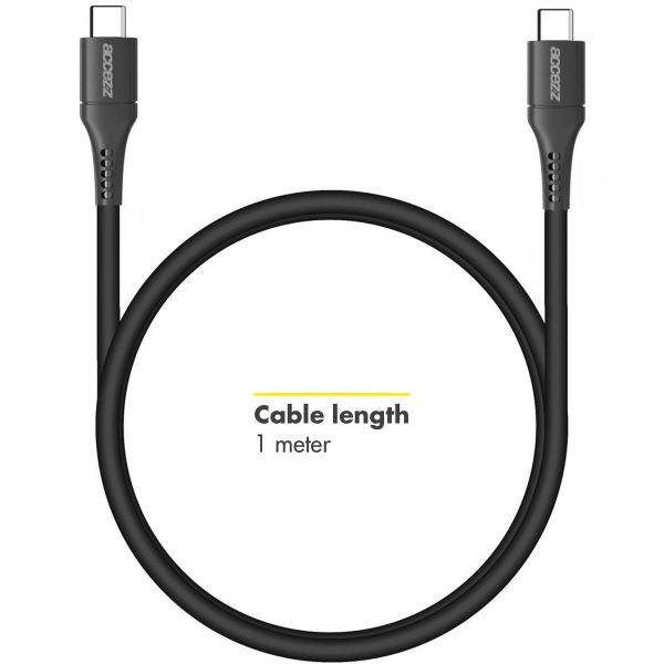 Accezz Câble USB-C vers USB-C Samsung Galaxy S23 Plus - 1 mètre - Noir