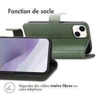 imoshion Étui de télephone portefeuille Apple iPhone 14 / 13 - Vert