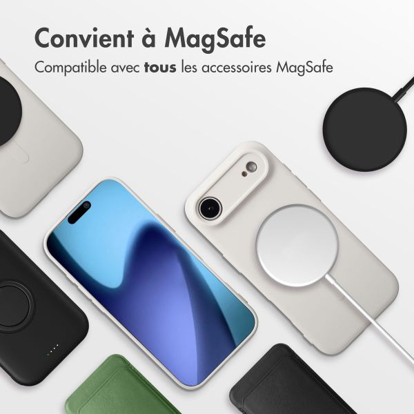 imoshion Coque Couleur avec MagSafe Apple iPhone Air - Beige
