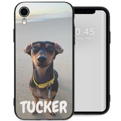 Concevez votre propre coque en gel Apple iPhone Xr - Noir