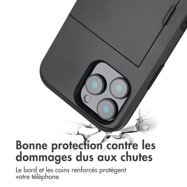 imoshion Coque arrière avec porte-cartes Apple iPhone 16 Pro Max - Noir