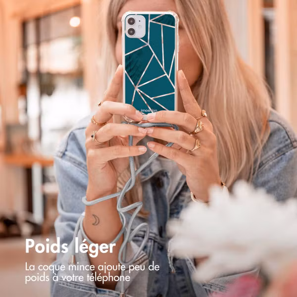 imoshion Coque Design avec cordon Samsung Galaxy A41 - Petrol Green Graphic