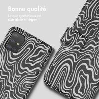 imoshion Étui de télephone portefeuille Design Samsung Galaxy A51 - Black And White