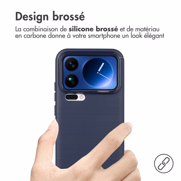 imoshion Coque Brushed Xiaomi 17 Pro Max - Bleu foncé