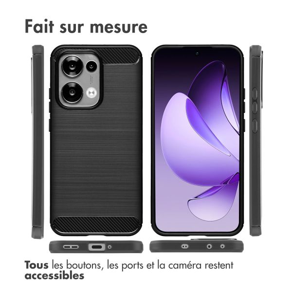 imoshion Coque Brushed Oppo Reno 13 - Noir