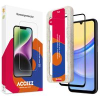 Accezz Protection d'écran en verre trempé avec applicateur Samsung Galaxy A15 (5G/4G)