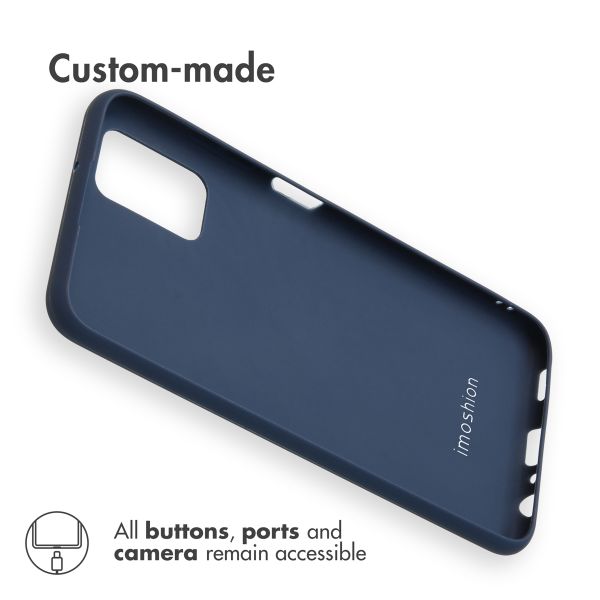 imoshion Coque Couleur Samsung Galaxy A03s - Bleu foncé