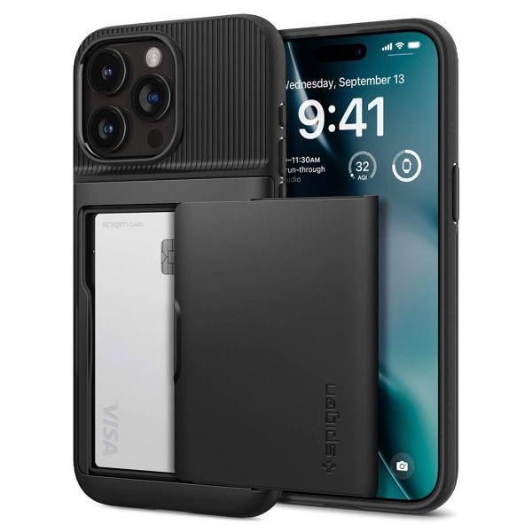Spigen Coque Slim Armor CS Apple iPhone 15 Pro - Noir