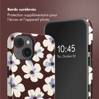 Selencia Coque arrière Vivid avec MagSafe Apple iPhone 14 - Choco Flower Pop