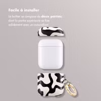 Selencia Coque Vivid Apple AirPods 1 / 2 - Art Wave Black