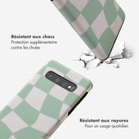 Selencia Coque arrière Vivid Tough Samsung Galaxy S10 - Groovy Sage Green