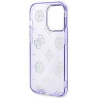 Guess Coque Peony Glitter iPhone 14 Pro - Violet