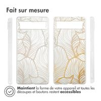 imoshion Coque Design Google Pixel 6a - Golden Leaves Transparent