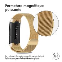 imoshion Bracelet magnétique milanais Fitbit Charge 3 / 4 - Doré