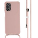 imoshion ﻿Coque en silicone avec cordon Samsung Galaxy A13 (4G) - Sand Pink