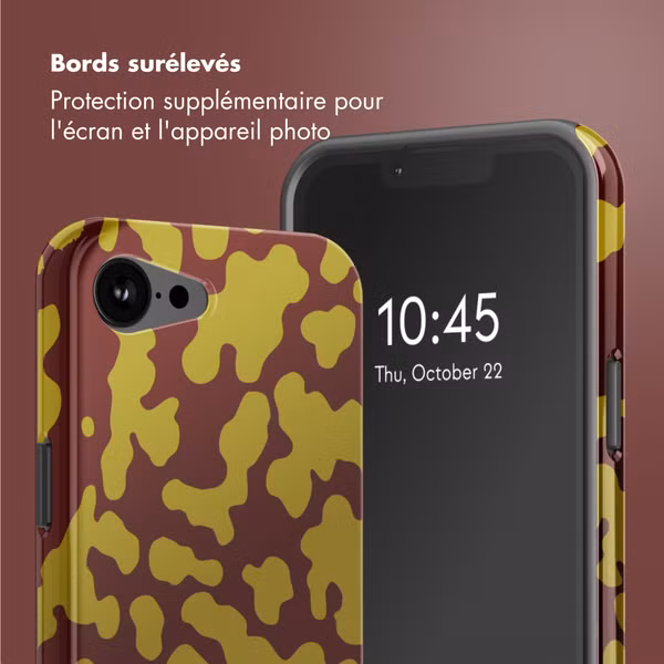 Selencia Coque arrière Vivid avec MagSafe Apple iPhone 16e - Moo'd Olive Dust