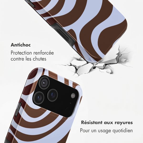 Selencia Coque arrière Vivid avec MagSafe Apple iPhone 17 Pro - Dream Swirl Chocolate