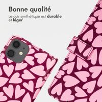 imoshion Étui de télephone portefeuille Design Apple iPhone 12 (Pro) - Hearty Blush
