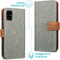 imoshion Étui de téléphone portefeuille Canvas Luxe Galaxy A51