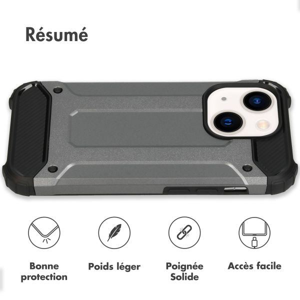 imoshion Coque Rugged Xtreme iPhone 14 Pro - Gris foncé