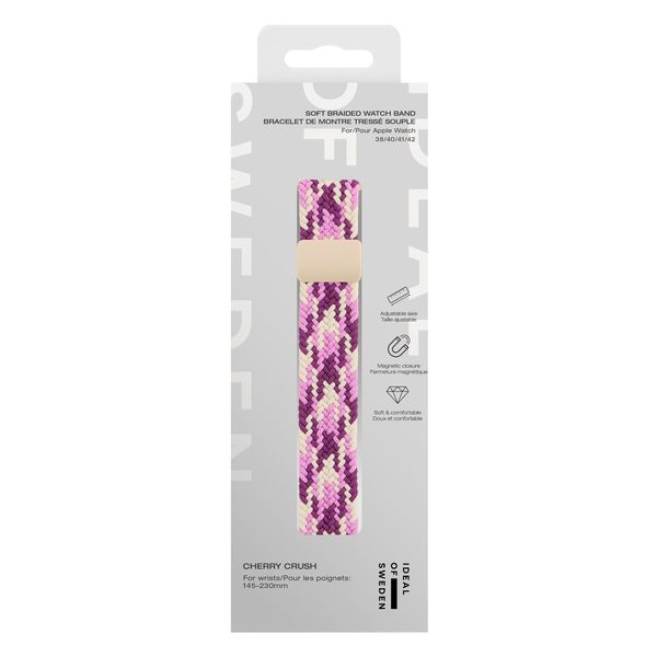 iDeal of Sweden Soft Braid Watch Band Apple Watch | 44/45/46/49 mm - Cherry Crush
