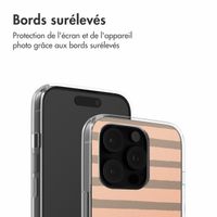 imoshion Coque Design iPhone 16 Pro - Striped Peach Reverse