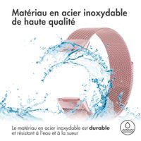 imoshion Bracelet magnétique milanais le Fitbit Charge 5 / Charge 6 - Taille M - Rose