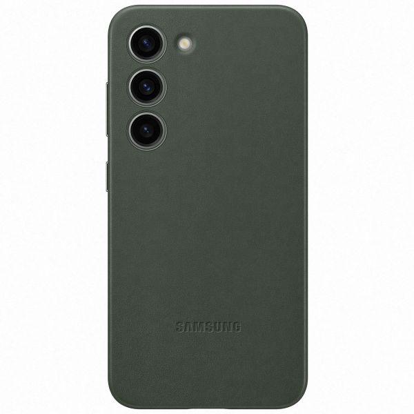 Samsung Original Coque en cuir Samsung Galaxy S23 - Vert