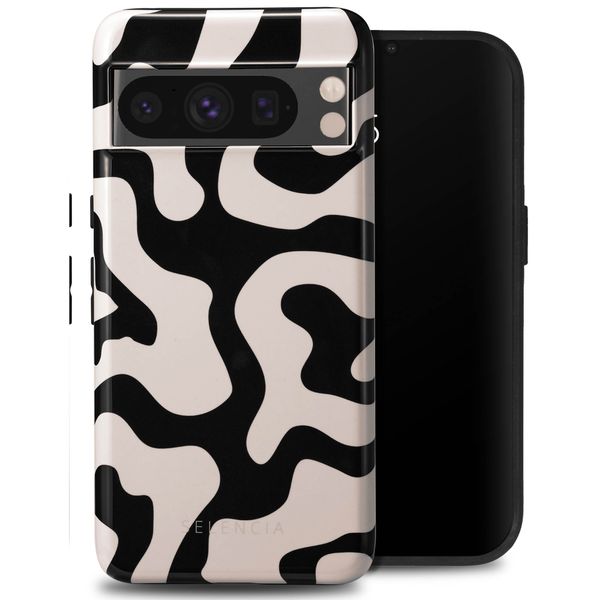 Selencia Coque arrière Vivid Tough Google Pixel 8 Pro - Art Wave Black