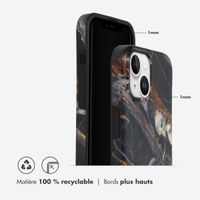 Selencia Aurora Coque Fashion Apple iPhone 15 - Onyx Black Marble
