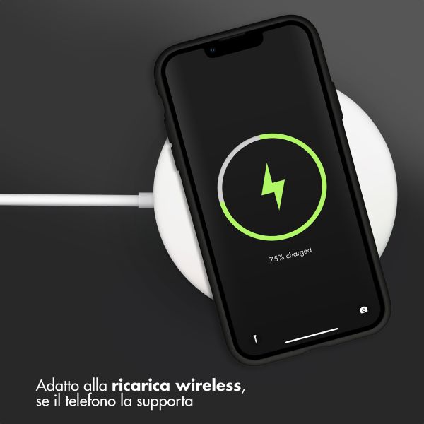Accezz Coque Liquid Silicone Apple iPhone Xr - Noir