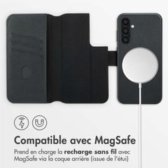 Accezz Étui de télephone portefeuille en cuir 2-en-1 avec MagSafe Samsung Galaxy S24 Plus - Onyx Black