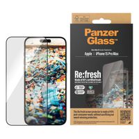 PanzerGlass Protection d'écran Ultra-Wide Fit Anti-bactérienne iPhone 15 Pro Max