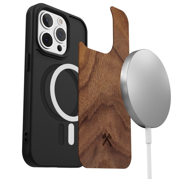 Woodcessories Coque Bumper MagSafe iPhone 15 Pro - Walnut