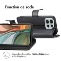 imoshion Étui de téléphone portefeuille Luxe Motorola Moto G75 5G - Noir