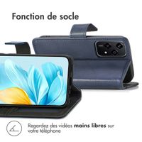 imoshion Étui de téléphone portefeuille Luxe Honor 200 Lite - Bleu foncé