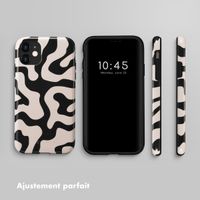 Selencia Coque arrière Vivid Apple iPhone 11 - Art Wave Black