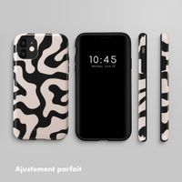 Selencia Coque arrière Vivid Tough iPhone 11 - Art Wave Black