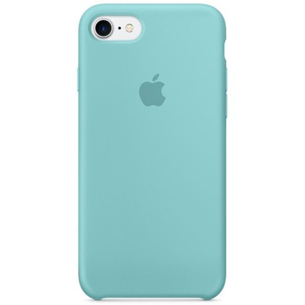 Apple Coque en silicone iPhone SE (2022 / 2020) / 8 / 7 - Sea Blue