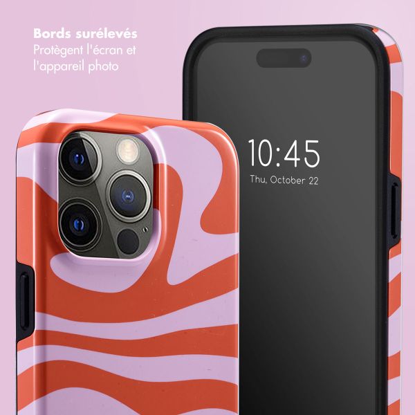 Selencia Coque arrière Vivid Apple iPhone 15 Pro Max - Dream Swirl Pink