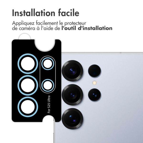 imoshion Lot de 2 protections d'objectif de caméra Samsung Galaxy S25 Ultra - Titanium Silverblue