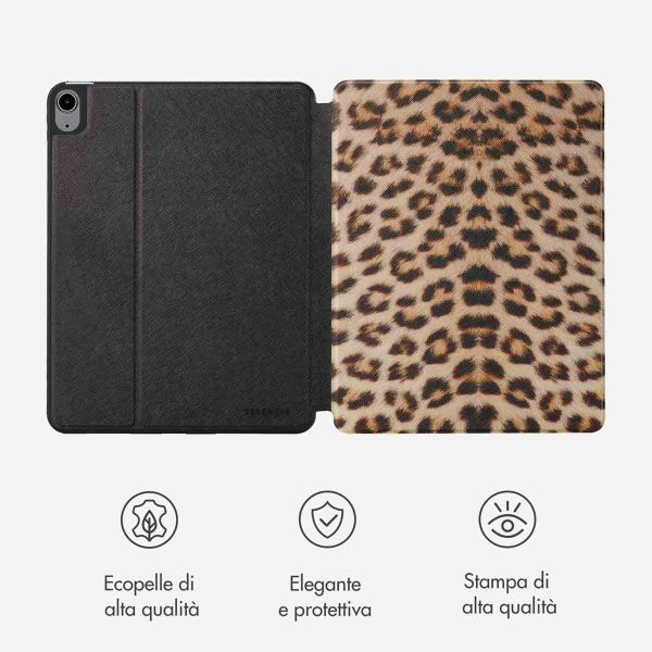 Selencia Coque tablette Vivid Apple iPad Air 11 pouces (2026) M4 / (2025) M3 / (2024) M2 / Air 5 (2022) / Air 4 (2020) - Wild Leo