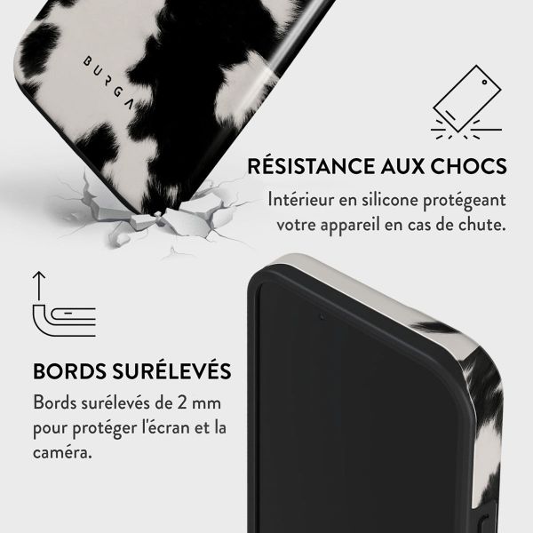 Burga Coque arrière Tough iPhone 15 - Achromatic