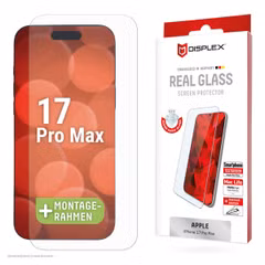 Displex Protection d'écran en verre trempé Real Glass Apple iPhone 17 Pro Max