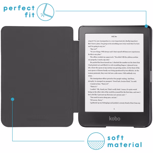 imoshion ﻿Design Slim Hard Sleepcover Kobo Clara HD - Blossom